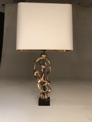 grande lampe sculpture impessionnante par sa composition sophistiquee assurement une des plus belles pieces de la serie anniversaire par michel jaubertù