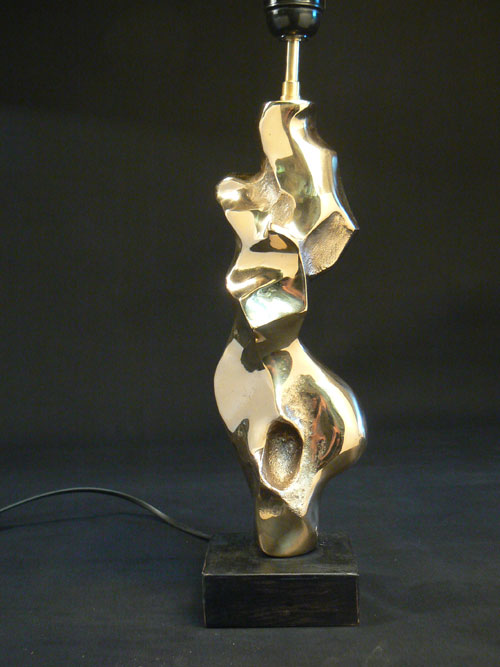 lampe sculpture en bronze ref LB40
