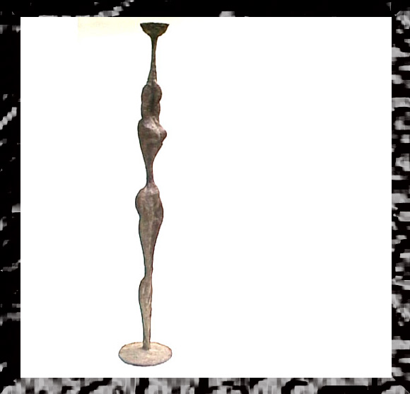 lampadaire halogene sculpture nu, l'art utilitaire  la sculpture au service du design